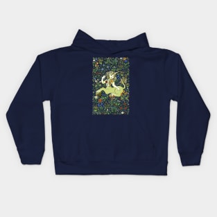 Unicorn in a Field of Wildflowers Kids Hoodie